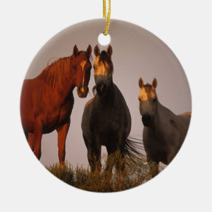 Arabs at Sunset Ceramic Ornament
