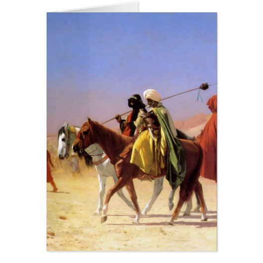 Arabs Crossing the Desert by Jean-Leon Gerome Cards (Front)