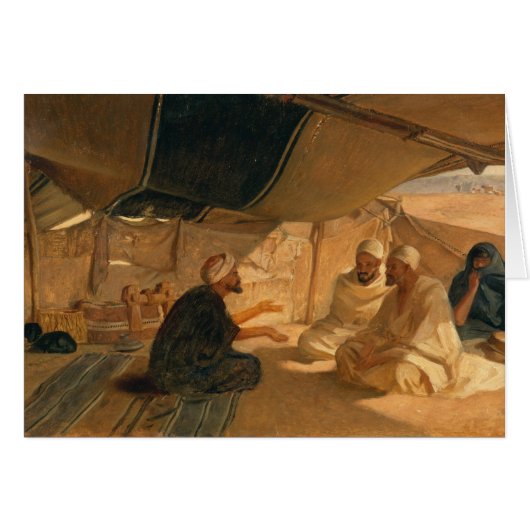 Arabs in the Desert, 1871 Cards (Front Horizontal)
