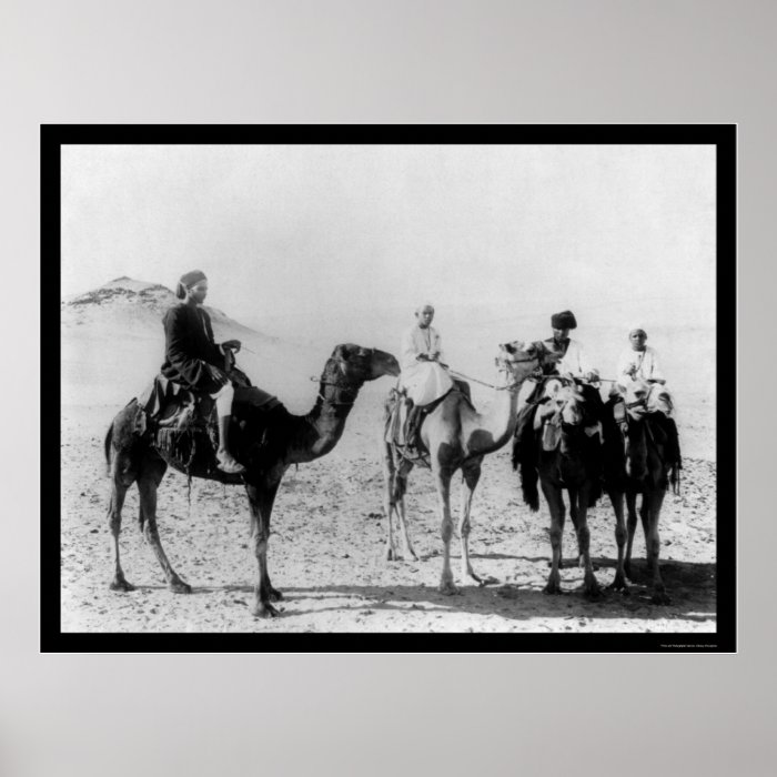 Arabs on Camels in the Sahara Desert 1914 Posters