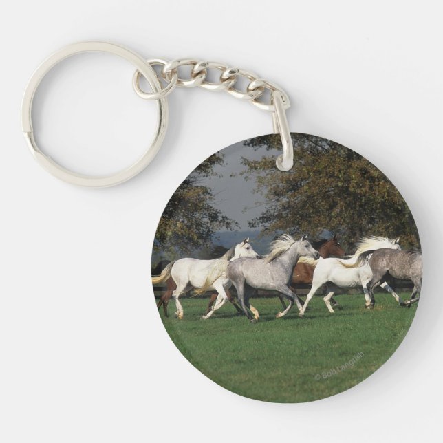 Arabs Running in Field Keychain (Front)
