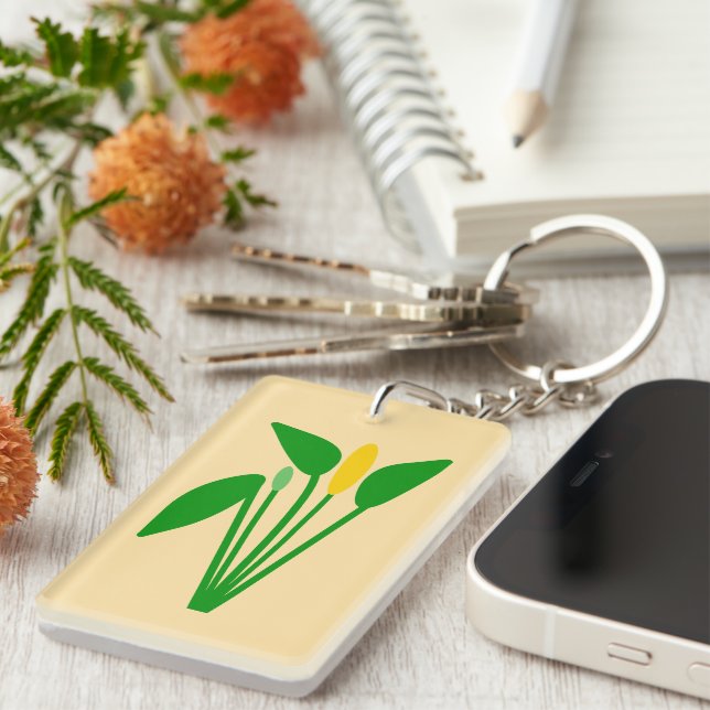 Araceae Acrylic Keychain (Front Right)