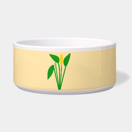 Araceae Ceramic Pet Bowl