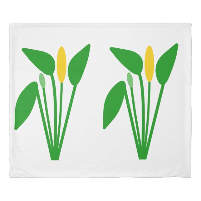 Araceae Duvet Cover (Front)