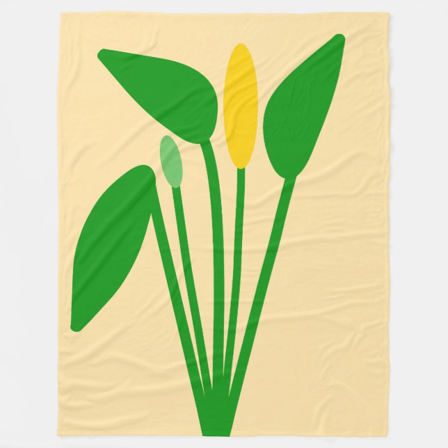 Araceae Fleece Blanket (Front)