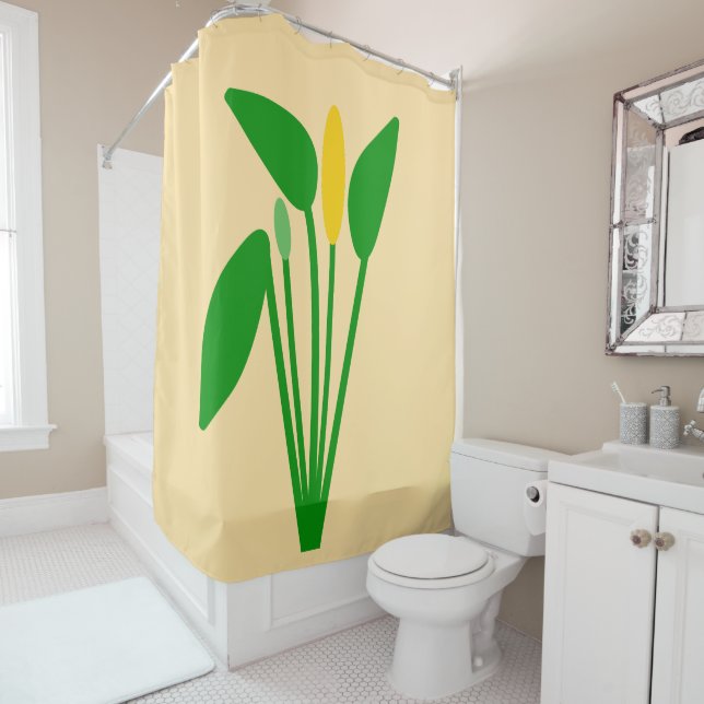 Araceae Shower Curtain (In Situ)
