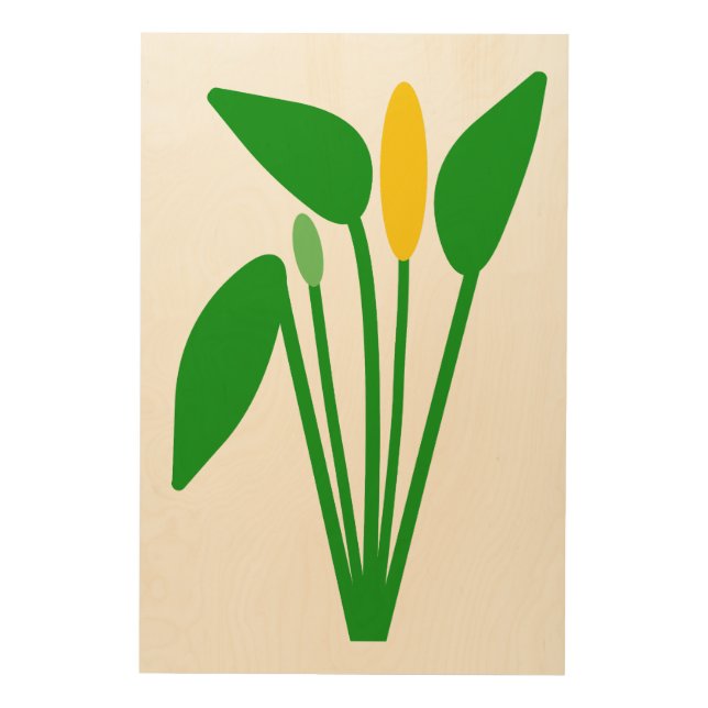 Araceae Wood Wall Art (Front)