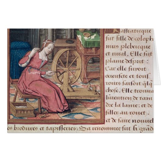 Arachne, from 'Vie des Femmes Celebres' Cards (Front Horizontal)