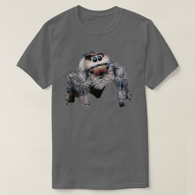 Arachnid Pet Spider Salticidae T-Shirt (Design Front)