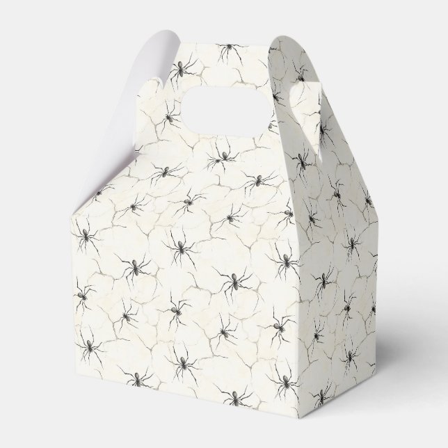 Arachnid Whispers – Halloween Minimalism Favor Boxes (Front Side)
