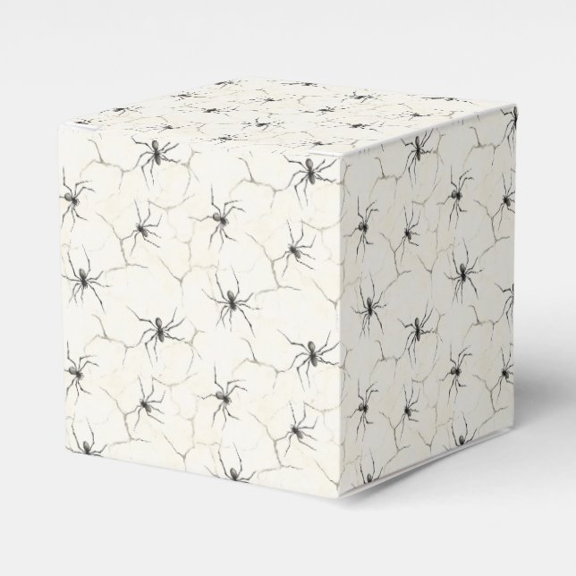 Arachnid Whispers – Halloween Minimalism Favor Boxes (Front Side)