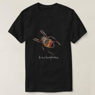 Arachnophobia spider slogan cute arachnid art T-Shirt