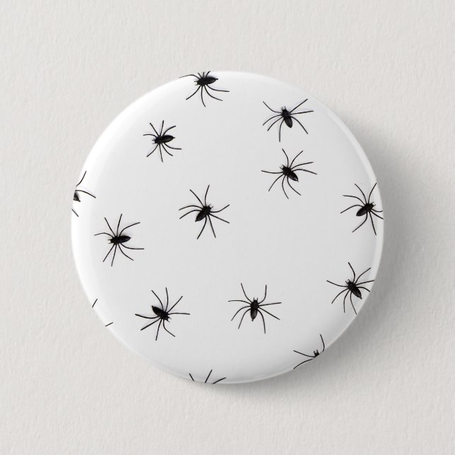 Arachnophobia (Spiders) (Creepy Crawly Insects) Button (Front)