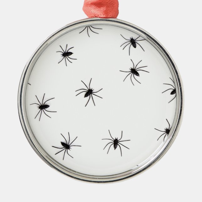 Arachnophobia (Spiders) (Creepy Insects) Metal Ornament (Front)