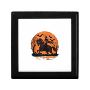arafed knight on a horse with a pumpkin on his hea gift box