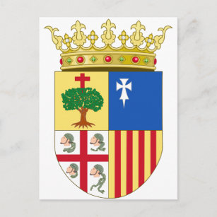 Aragon Coat of Arms (Spain) Postcard