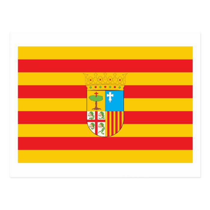 Aragon Flag Postcard