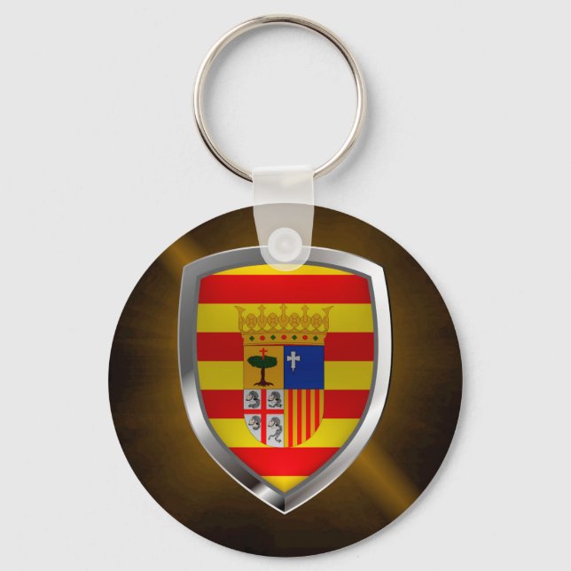 Aragón Metallic Emblem Keychain (Front)