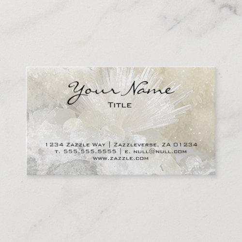 Aragonite and Quartz Business Card