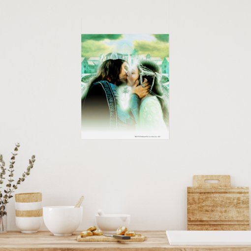 Aragorn and ARWEN™ Kiss Poster | Zazzle