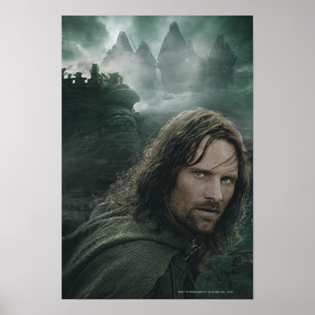 Aragorn and Ringwraiths Poster (Front)