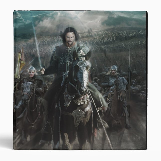 Aragorn Leading on Horse 3 Ring Binder (Front)