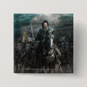 Aragorn Leading on Horse Button