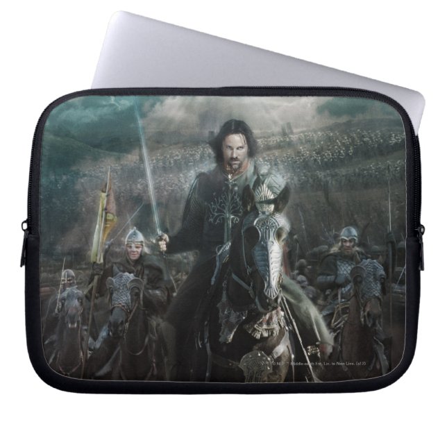 Aragorn Leading on Horse Laptop Sleeve (Front)