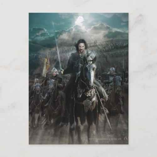 Aragorn Leading on Horse Postcard