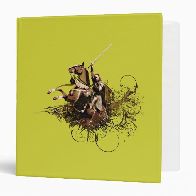 Aragorn Riding a Horse Vector Collage Binder (Front/Inside)