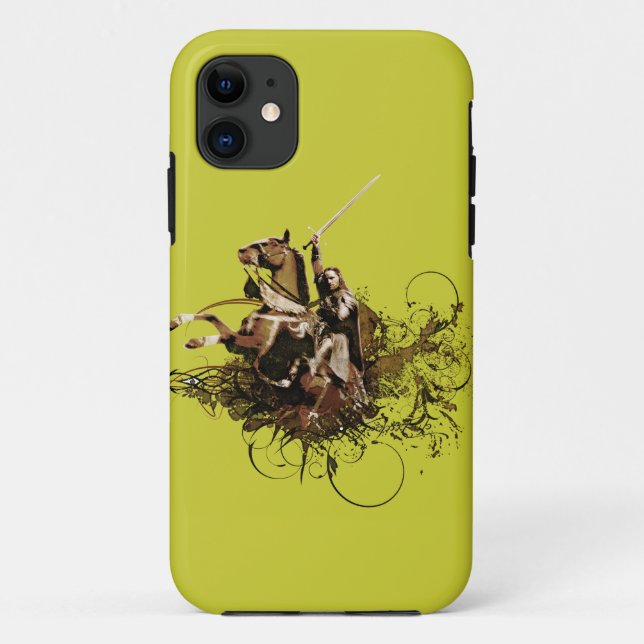 Aragorn Riding a Horse Vector Collage Case-Mate iPhone Case (Back)