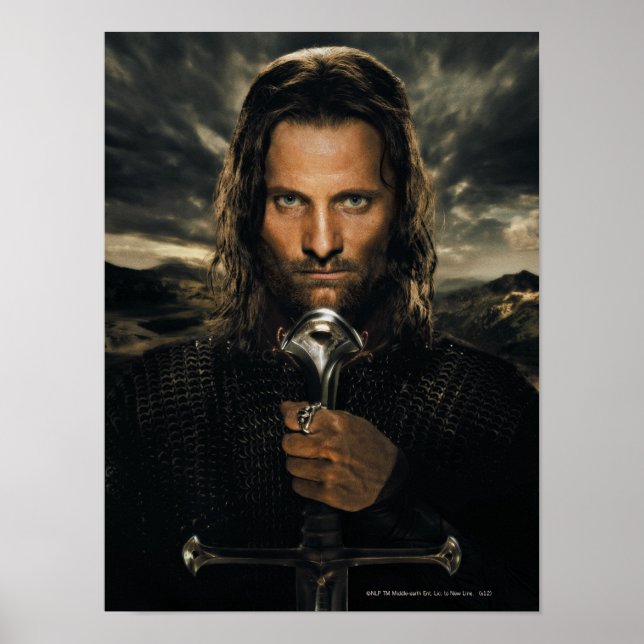 Aragorn Sword Down Poster (Front)