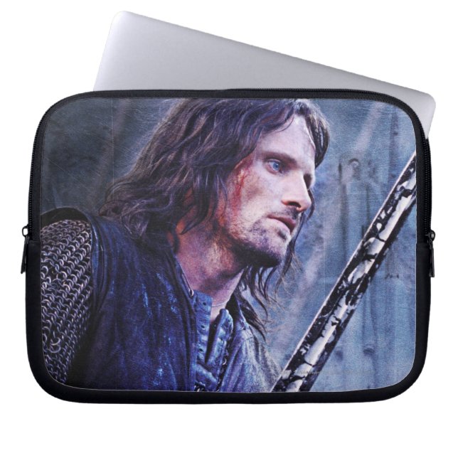 Aragorn with blood laptop sleeve (Front)