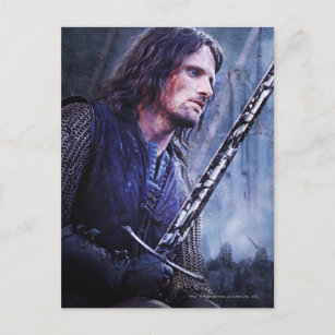 Aragorn with blood postcard