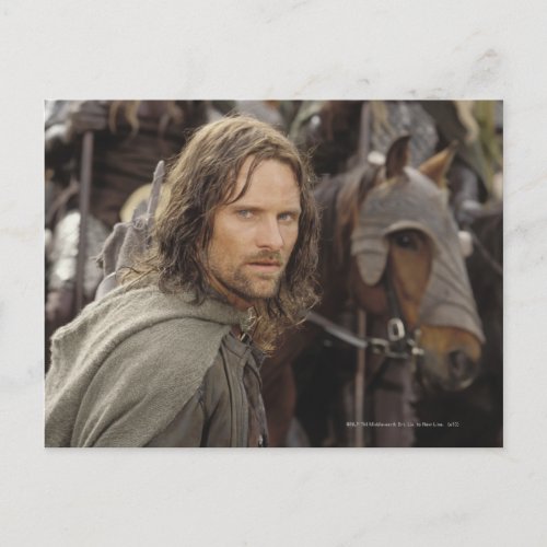 Aragorn with horse postcard