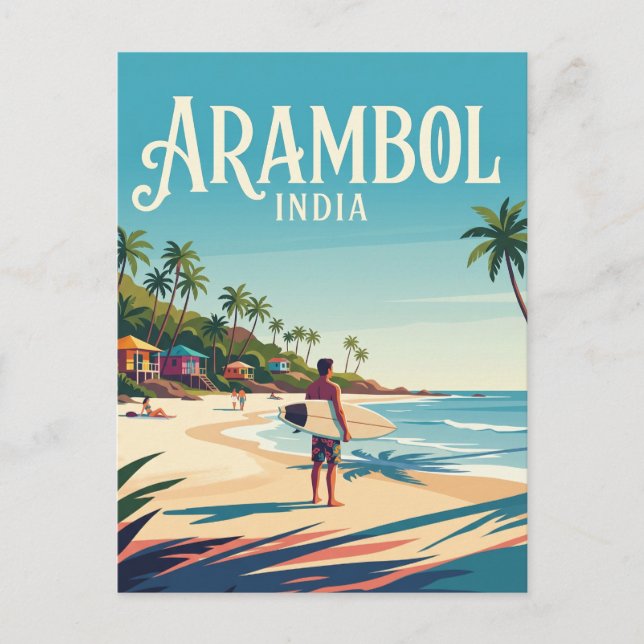 Arambol Beach India Postcard (Front)