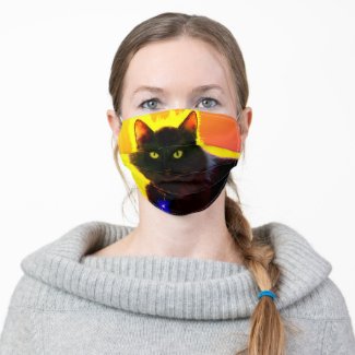 Aramis Black Cat Mask; a bit of Magic in the Air Cloth Face Mask