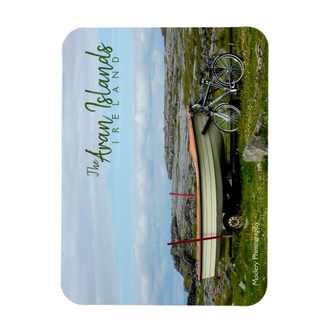 Aran Islands Boat & Bike Magnet (Vertical)
