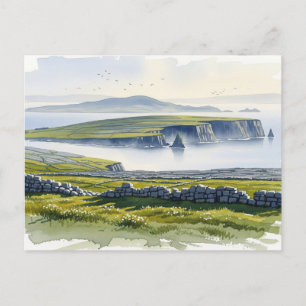 Aran Islands Ireland Travel Postcard