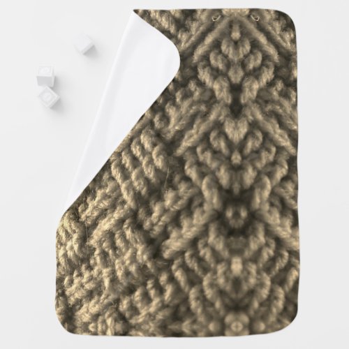 Aran Wool Pattern Baby Blanket