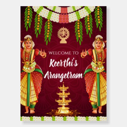 Arangetram welcome signs as Arangetram signs