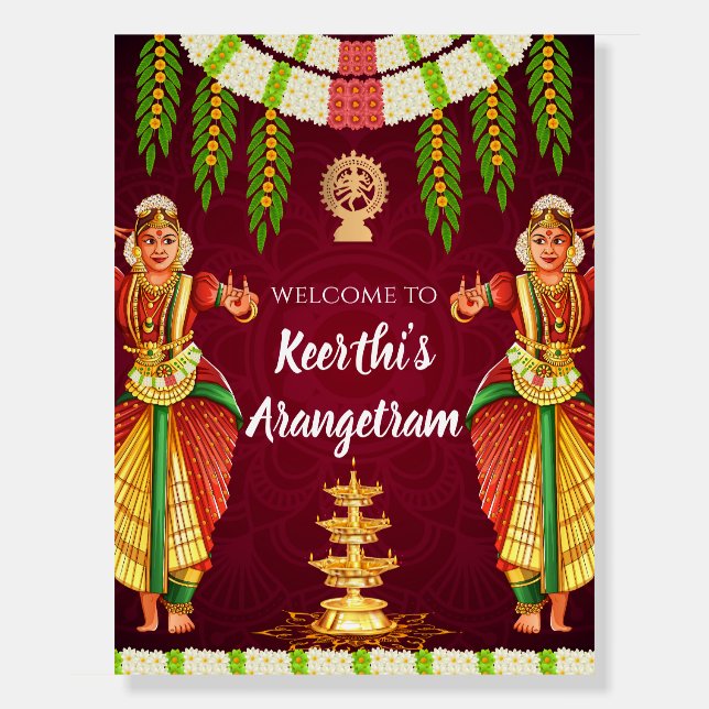 Arangetram welcome signs as Arangetram signs (Front)