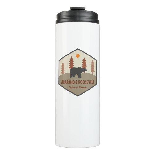 Arapaho And Roosevelt National Forests Bear Thermal Tumbler