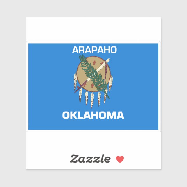 Arapaho Oklahoma Flag Sticker (Sheet)