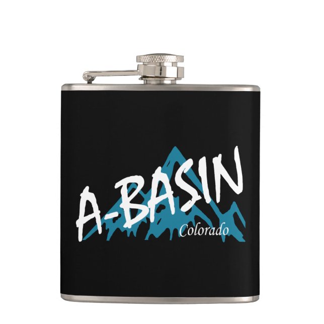 Arapahoe Basin Colorado Mountains Flask (Front)