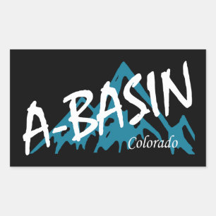 Arapahoe Basin Colorado Mountains Rectangular Sticker