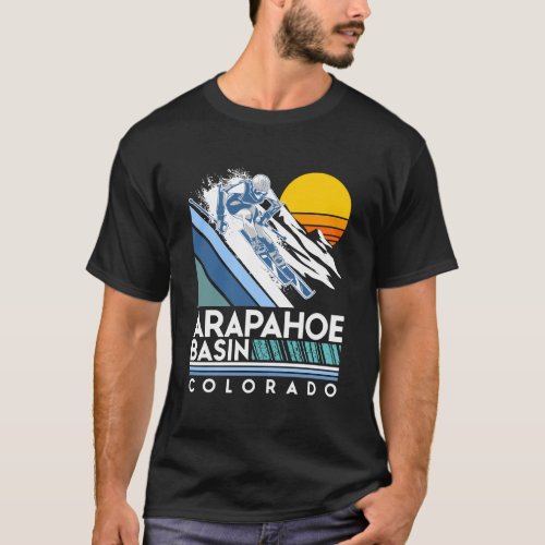 Arapahoe Basin Colorado Retro Ski Hoodie T_Shirt
