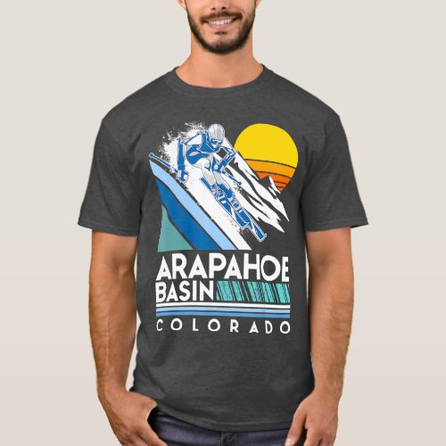 Arapahoe Basin Colorado Retro Ski T_Shirt