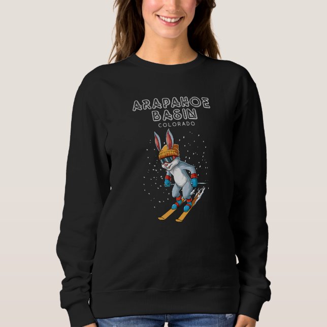 Arapahoe Basin Colorado  Ski Rabbit Sweatshirt (Front)