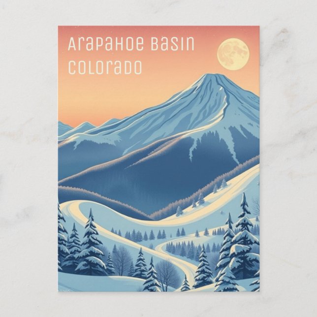 Arapahoe Basin Colorado ski vacation Postcard (Front)